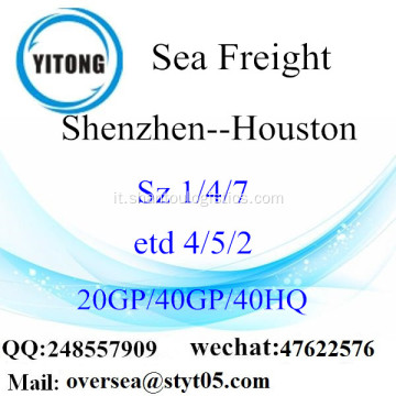 Shenzhen porto mare che spediscono a Houston